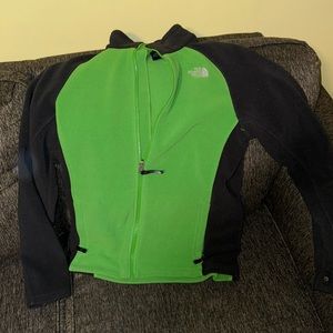 Green & Dark Blue Kids north face sweater